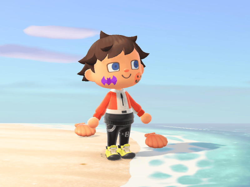 Sora in Animal Crossing. An Animal Crossing character made to look like Sora.