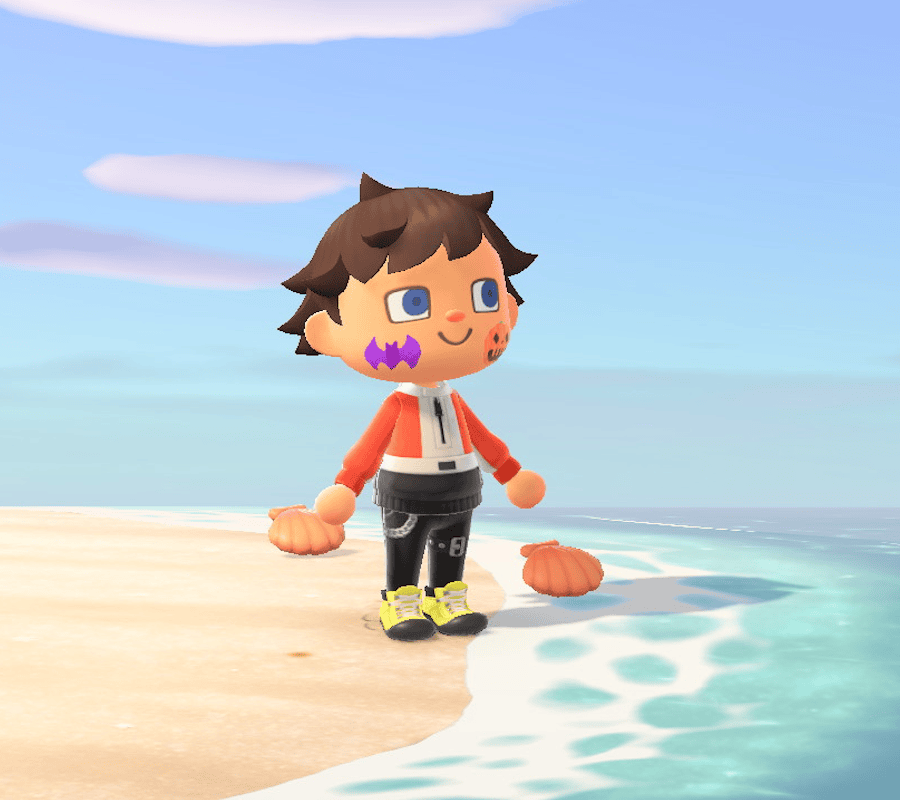 Sora in Animal Crossing. An Animal Crossing character made to look like Sora.